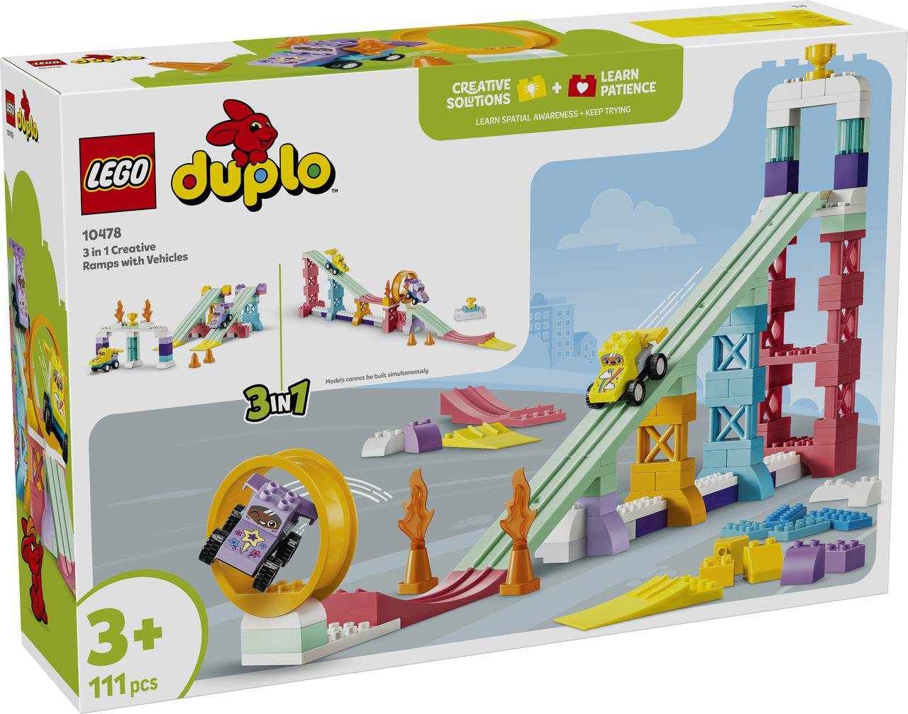LEGO® DUPLO® 10478 3 in 1 Creative Ramps with Vehicles