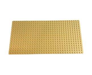 1 piece LEGO® 16x32 Baseplate 3857 Tan (Sand) (Used)