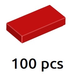 LEGO 3069 50 Or 100 Pieces RED Flat Tile 1x2-10 