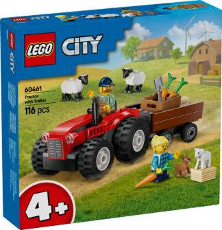 LEGO® City 60461 Red Farm Tractor with Trailer & Sheep