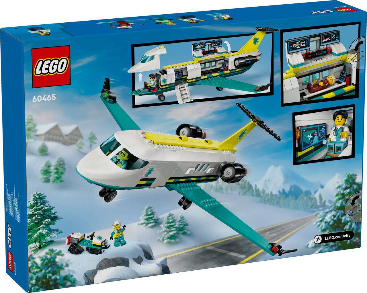 LEGO® City 60465 Emergency Air Ambulance Airplane Build and Play