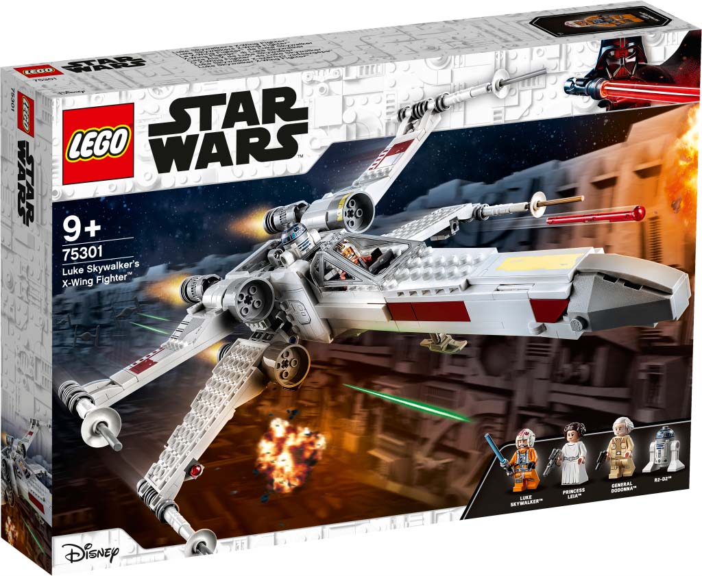 New 2021 474 Pieces LEGO Star Wars Luke Skywalker’s X-Wing Fighter 75301 Awesome Toy Building Kit for Kids 