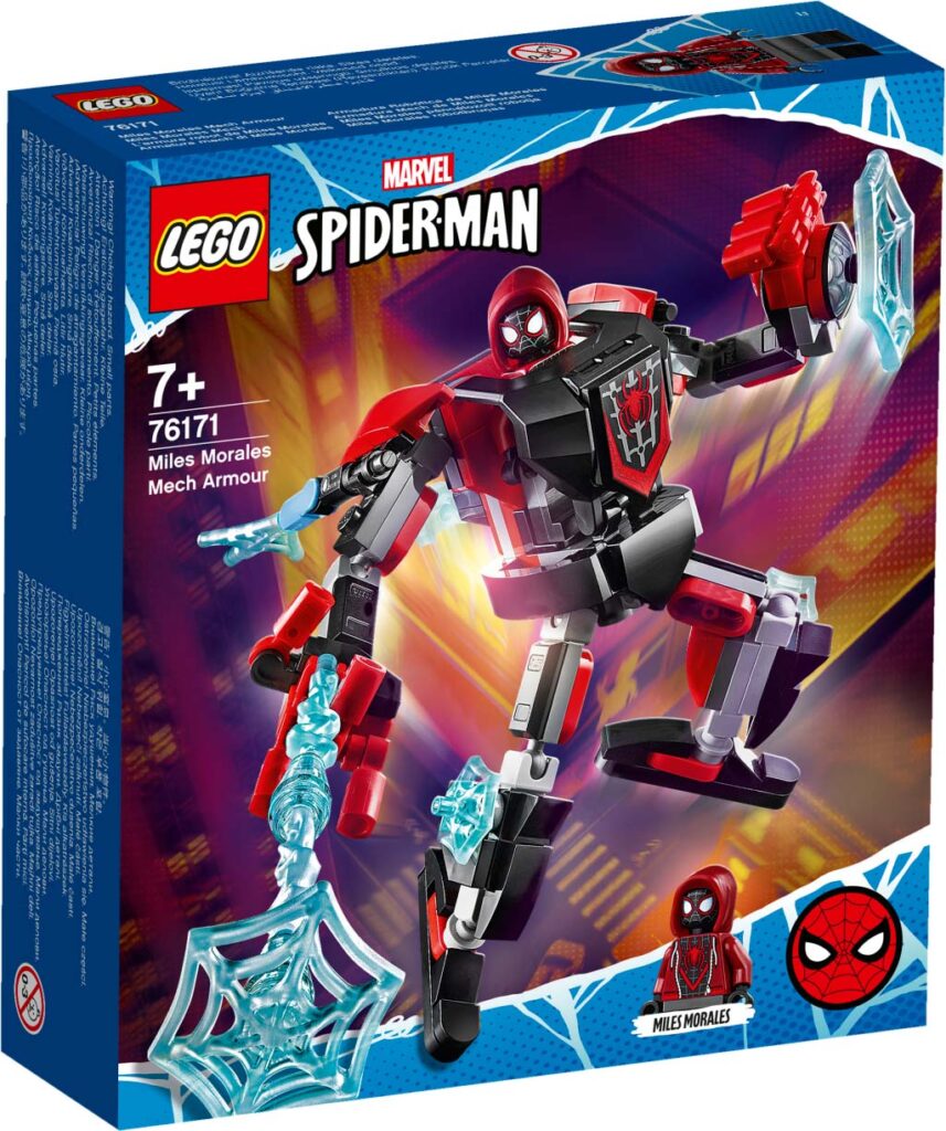 lego spiderman miles morales mech