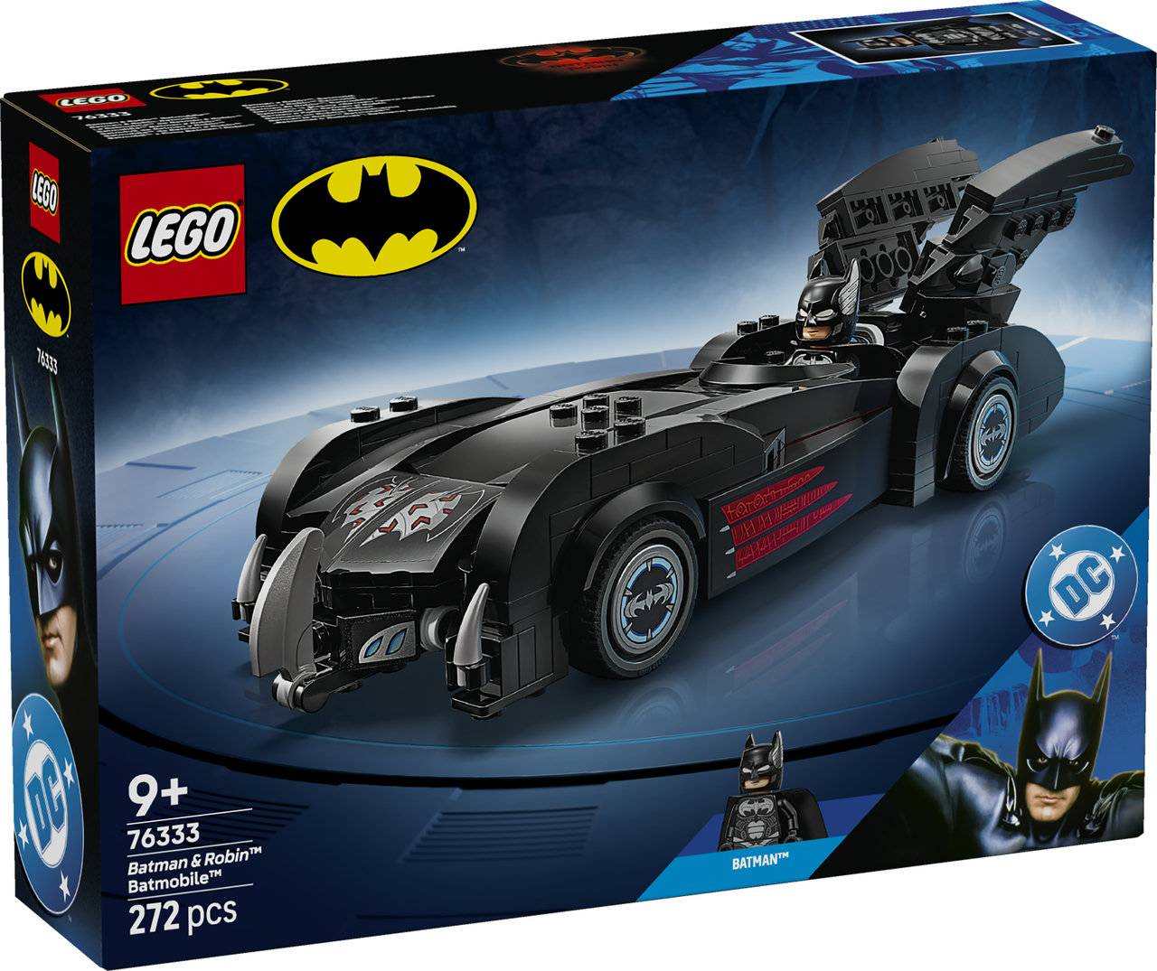 LEGO® DC 76333 Batman & Robin™ Batmobile™ (Creased Box)