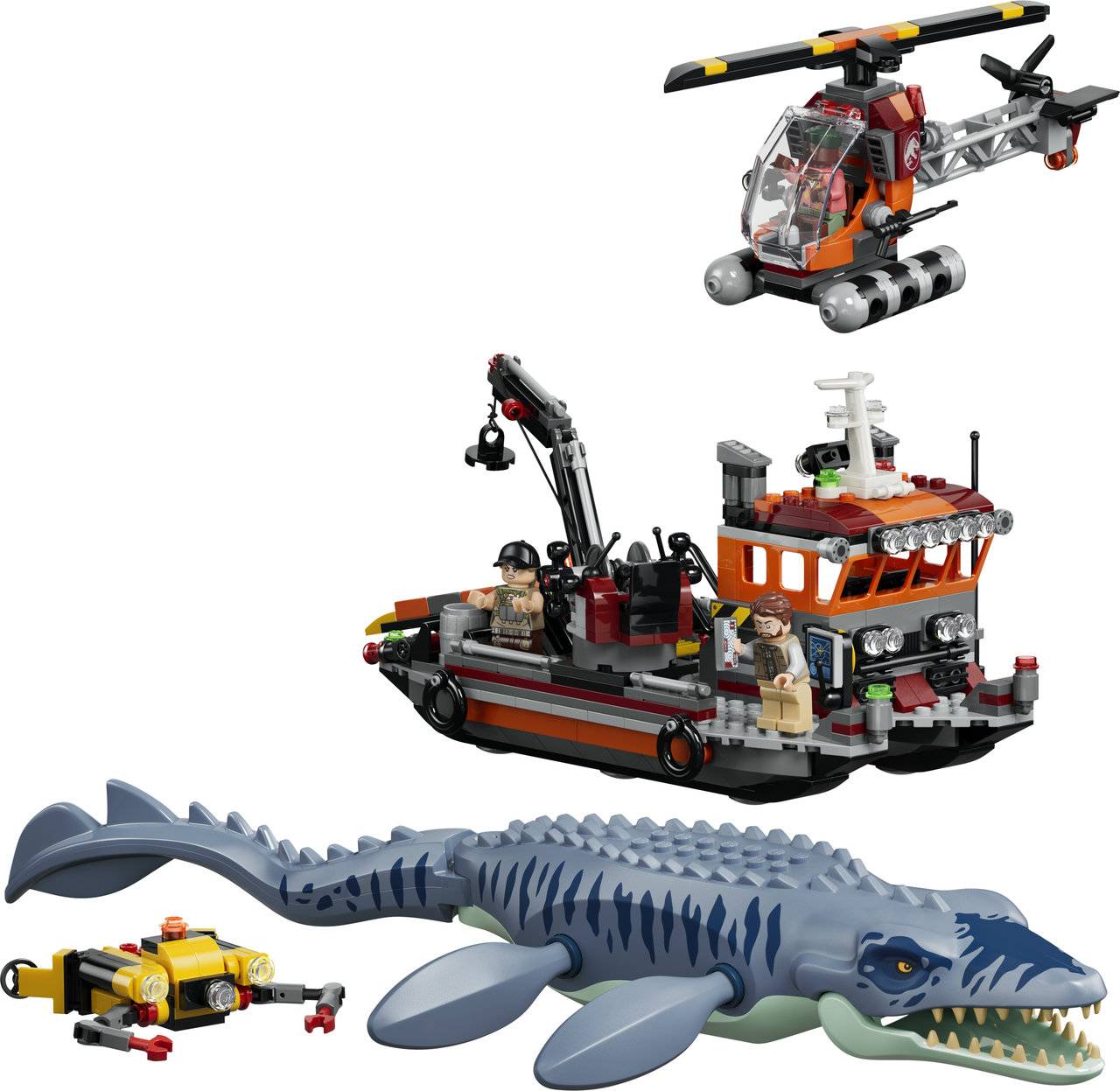 LEGO® Jurassic World 77983 Mosasaurus Dinosaur Boat Attack - Image 2