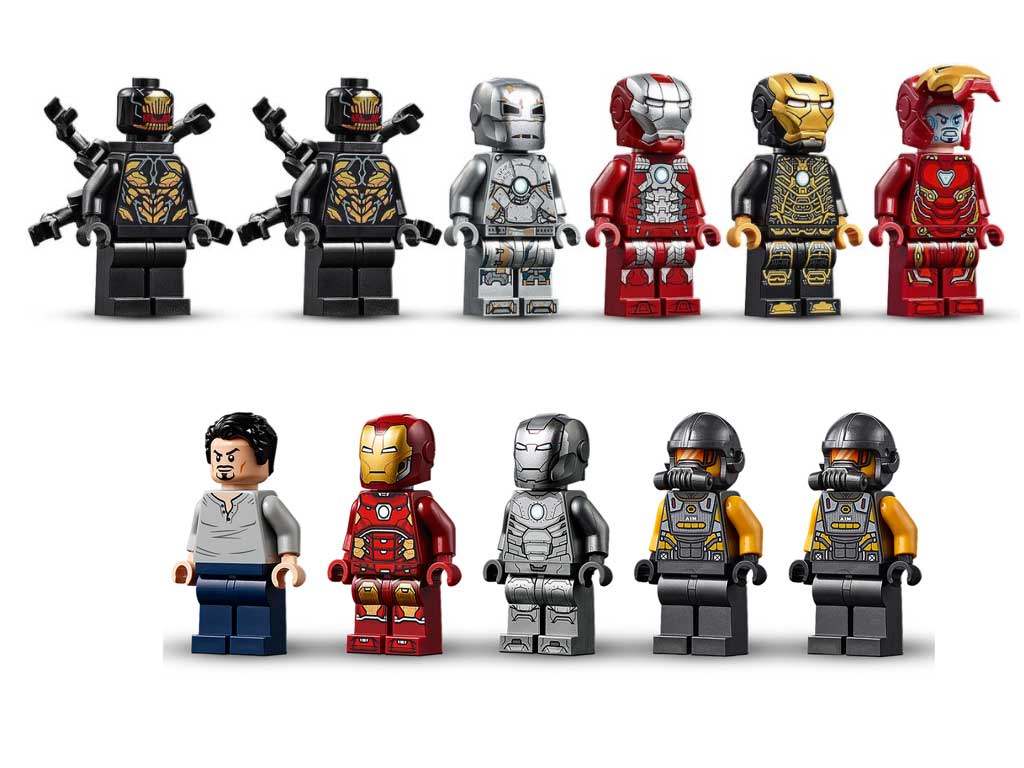 LEGO Super Heroes IRON MAN MK 50 and hair Minifigure From 76125 